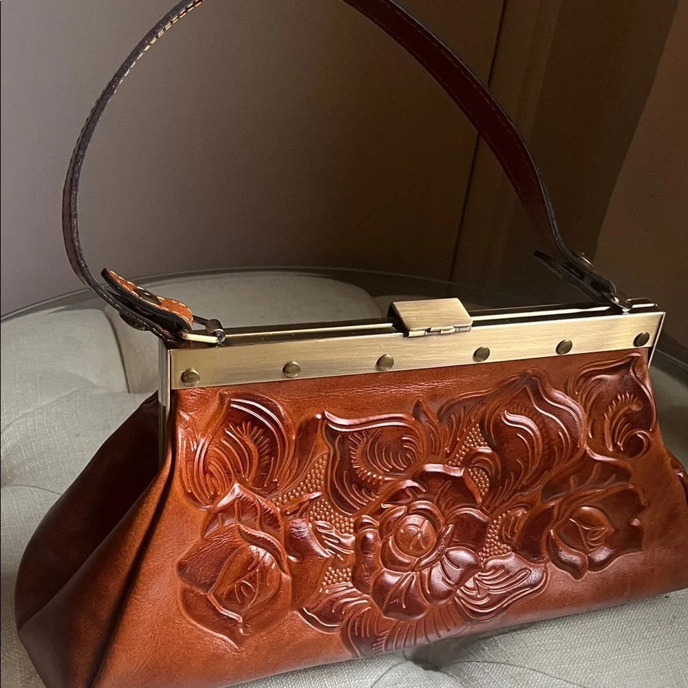 Patricia Nash Ferrara Leather Satchel - Picture 7 of 14